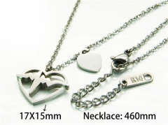 HY Stainless Steel 316L Necklaces (Love Style)-HY93N0193MG
