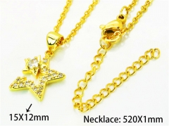 HY Wholesale Popular CZ Necklaces (Other Style)-HY54N0652ML
