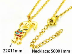 HY Wholesale Popular CZ Necklaces (Cartoon Style)-HY54N0574ML