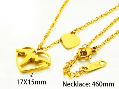 HY Stainless Steel 316L Necklaces (Love Style)-HY93N0194OR