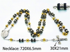 HY Stainless Steel 316L Necklaces (Religion Style)-HY55N0508HNS