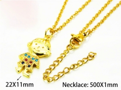 HY Wholesale Popular CZ Necklaces (Cartoon Style)-HY54N0529ML