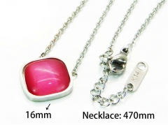 HY Stainless Steel 316L Necklaces (Gemstone)-HY93N0205LL