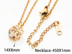 HY Stainless Steel 316L Necklaces (Crystal)-HY76N0394KS
