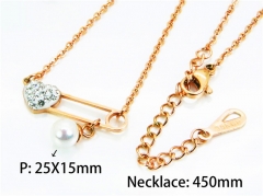 HY Stainless Steel 316L Necklaces (Pearl Style)-HY76N0471OLX