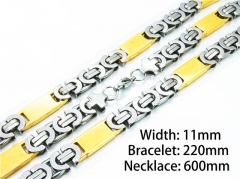 HY Stainless Steel 316L Necklaces Bracelets Sets-HY55S0593IJE