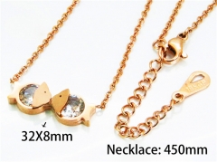 HY Stainless Steel 316L Necklaces (Crystal)-HY76N0472OLG