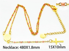 HY Stainless Steel 316L Necklaces (Religion Style)-HY76N0438NLA