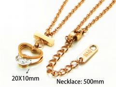 HY Stainless Steel 316L Necklaces (Love Style)-HY93N0168PU