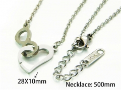 HY Stainless Steel 316L Necklaces (Love Style)-HY93N0162LLD