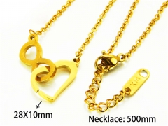 HY Stainless Steel 316L Necklaces (Love Style)-HY93N0163NLR