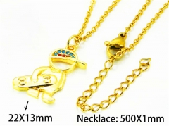HY Wholesale Popular CZ Necklaces (Cartoon Style)-HY54N0573ML