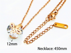 HY Stainless Steel 316L Necklaces (Crystal)-HY80N0248LZ
