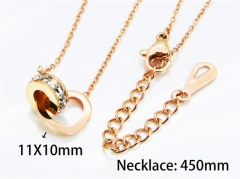 HY Stainless Steel 316L Necklaces (Love Style)-HY76N0476PD