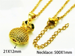 HY Wholesale Popular CZ Necklaces (Other Style)-HY54N0518HDD