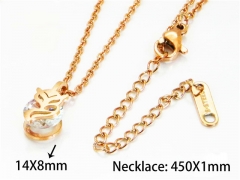 HY Stainless Steel 316L Necklaces (Crystal)-HY76N0402KB