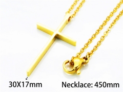 HY Stainless Steel 316L Necklaces (Religion Style)-HY79N0027PZ