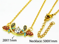 HY Wholesale Popular Crystal Zircon Necklaces (Animal Style)-HY54N0514OE