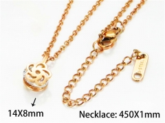 HY Stainless Steel 316L Necklaces (Crystal)-HY76N0398KZ