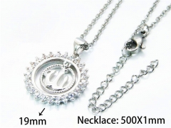 HY Wholesale Popular Crystal Zircon Necklaces (Letter Style)-HY54N0587NL