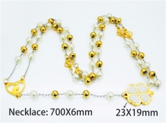 HY Stainless Steel 316L Necklaces (Religion Style)-HY55N0502HDA