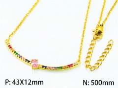 HY Wholesale| Popular CZ Necklaces-HY54N0213PE