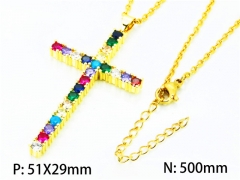 HY Wholesale| Popular CZ Necklaces-HY54N0201HIW