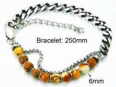 HY Wholesale Stainless Steel 316L Bracelets (Rosary)-HY11B0157HLB