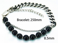 HY Wholesale Stainless Steel 316L Bracelets (Rosary)-HY11B0154HLZ