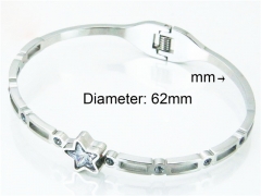 HY Stainless Steel 316L Bangle (Crystal)-HY80B0841HHW