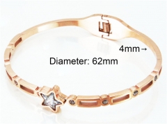 HY Stainless Steel 316L Bangle (Crystal)-HY80B0843HJL