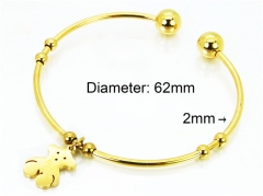 HY Jewelry Wholesale Stainless Steel 316L Bangle (PDA Style)-HY89B0001JL