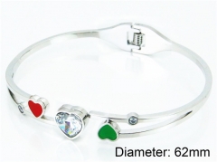 HY Stainless Steel 316L Bangle (Crystal)-HY80B0798HIE