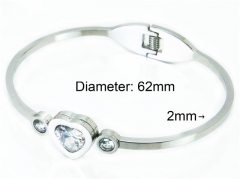 HY Stainless Steel 316L Bangle (Crystal)-HY80B0835HHW