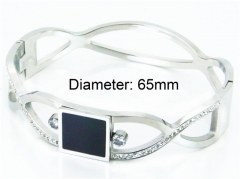 HY Stainless Steel 316L Bangle (Crystal)-HY80B0780HLA