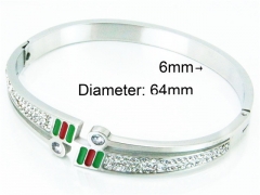 HY Stainless Steel 316L Bangle (Crystal)-HY80B0823HMZ