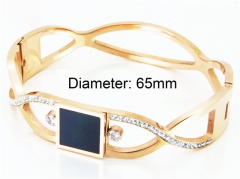 HY Stainless Steel 316L Bangle (Crystal)-HY80B0782HOZ