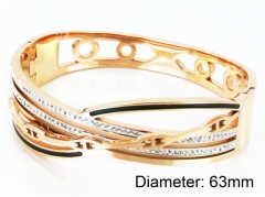 HY Stainless Steel 316L Bangle (Crystal)-HY80B0779IMQ