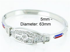 HY Stainless Steel 316L Bangle (Crystal)-HY80B0792HLB