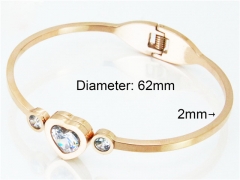 HY Stainless Steel 316L Bangle (Crystal)-HY80B0837HJL