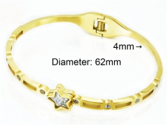 HY Stainless Steel 316L Bangle (Crystal)-HY80B0842HJL