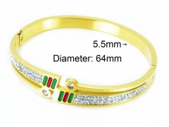 HY Stainless Steel 316L Bangle (Crystal)-HY80B0824HPQ