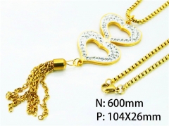 HY Stainless Steel 316L Necklaces (Love Style)-HY02N0130HIQ