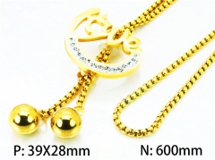 HY Stainless Steel 316L Necklaces-HY02N0124HIA