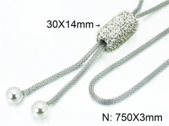HY Wholesale Stainless Steel 316L Necklaces (Other Style)-HY21N0014OU