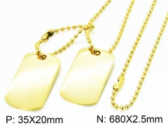 HY Wholesale Stainless Steel 316L Necklaces (Other Style)-HY09N0255HHS