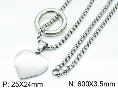 HY Wholesale Stainless Steel 316L Necklaces (Love Style)-HY09N0244PR
