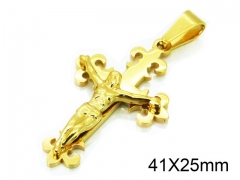 HY Jewelry Stainless Steel 316L Pendants (cross)-HY08P0811LA