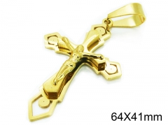 HY Jewelry Stainless Steel 316L Pendants (cross)-HY08P0797MQ
