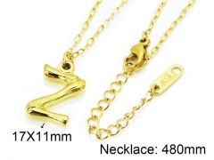 HY Wholesale Stainless Steel 316L Necklaces (Letter Style)-HY09N0282MZ